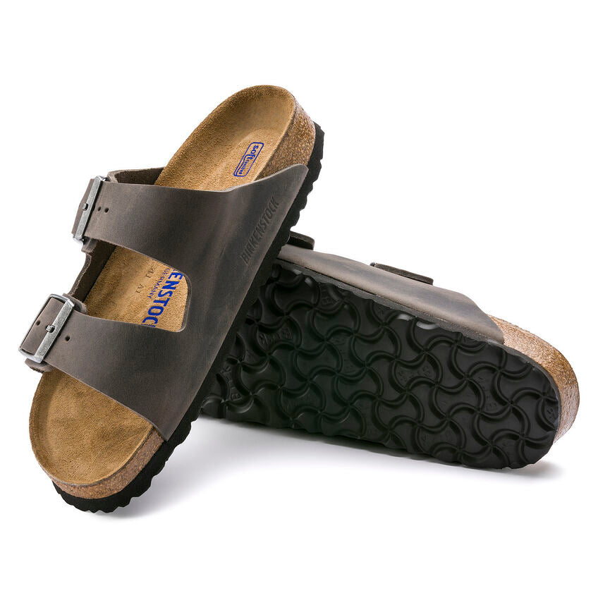 Arizona Soft Footbed Oiled Leather - Iron