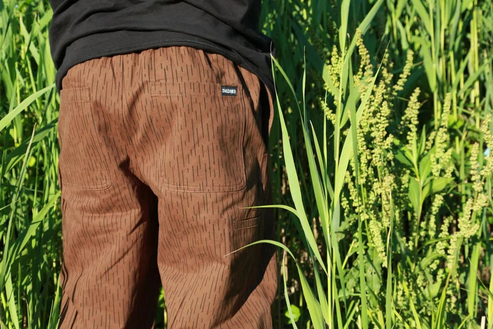 Theories Rain Camo Stamp Lounge Pant - Brown
