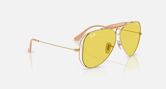 Ray-Ban x Dolce & Gabbana The Shooter Polished Arista Gold w/ Yellow Lense