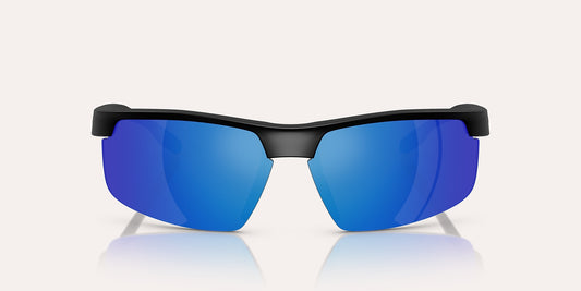Ridge Runner Crest Matte Black w/ Blue Reflex Polarized