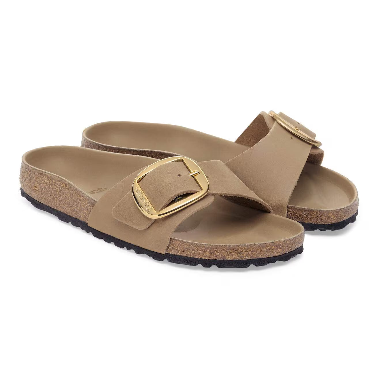 Madrid Big Buckle Oiled Leather - Tabacco Brown