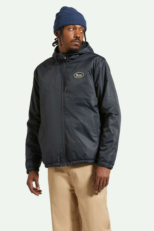 Brixton Claxton Parsons Arctic Fleece Lined Jacket - Black