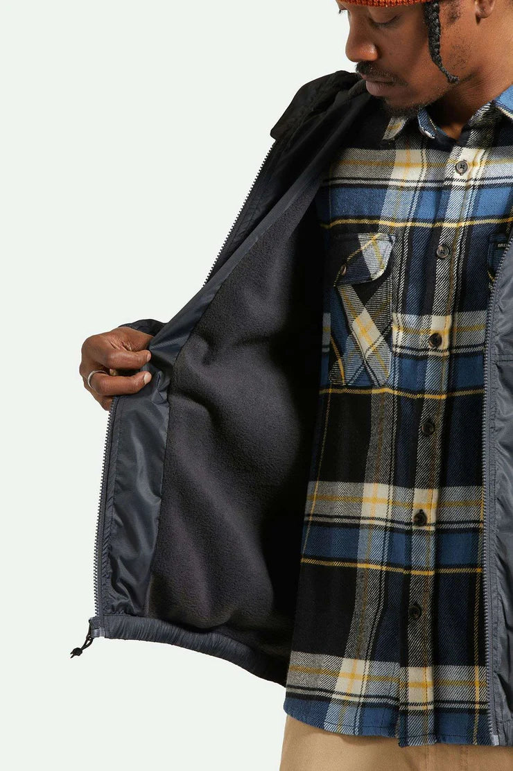 Brixton Claxton Parsons Arctic Fleece Lined Jacket - Black