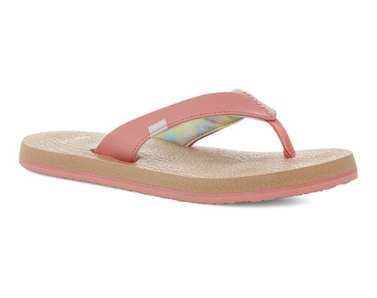 Sanuk Big Kids Y Yoga Mat - Coral