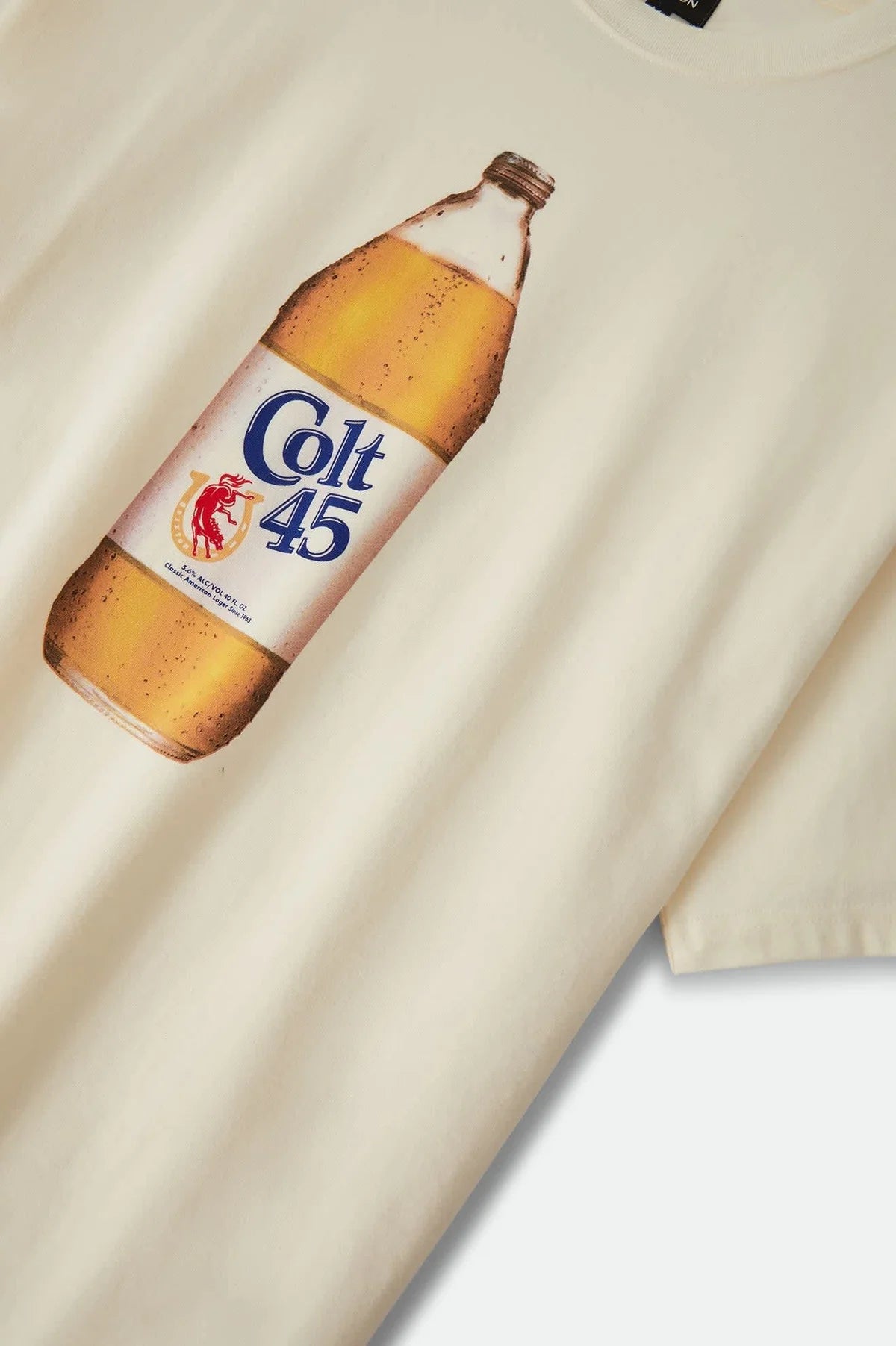 Brixton x Colt 45 40oz Oversized Tee - Cream