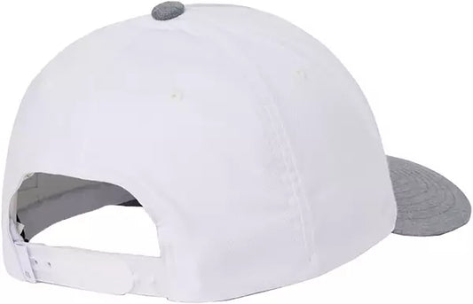 On Course Golf Nerd Snapback Hat - White