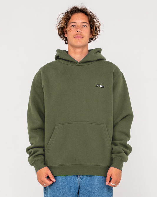 Registered Hooded Pull Over P/O Hoodie - Fatigue