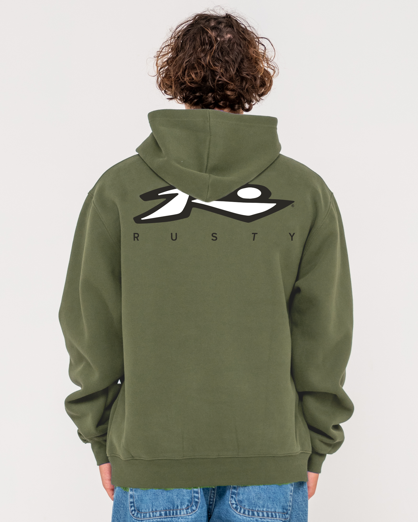 Registered Hooded Pull Over P/O Hoodie - Fatigue