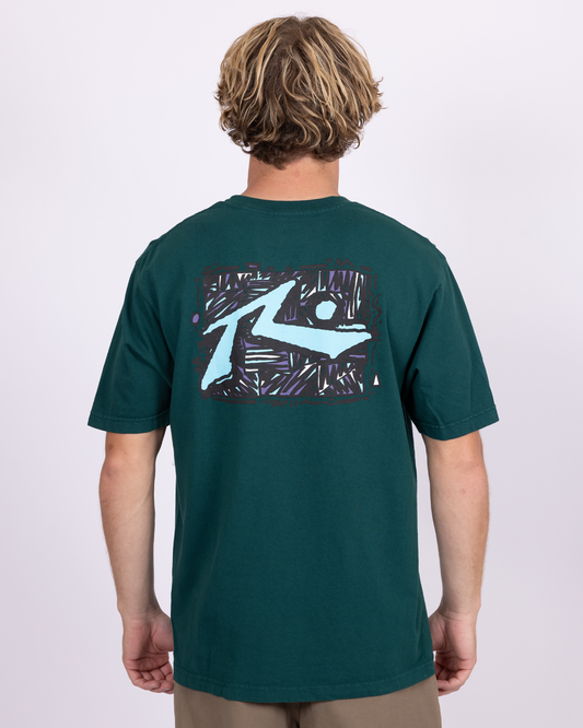 Zig Zag S/S Tee - Emerald