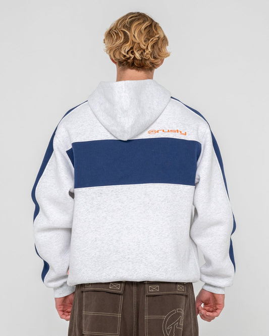 Rusty Kill Switch Hooded Fleece - Ecru Marble