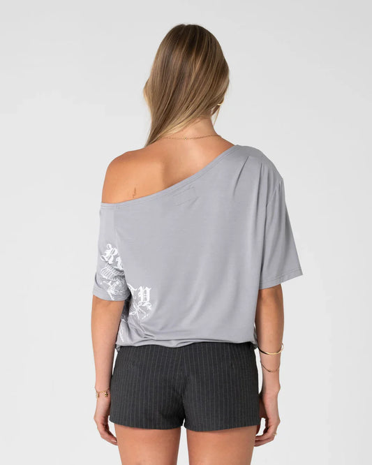 Sally Slouch Printed Off Shoulder Top