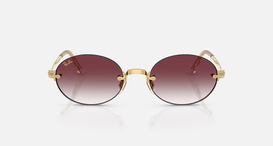 RB3929 by A$AP Rocky Arista Gold w/ Clear Gradient Dark Violet Lens