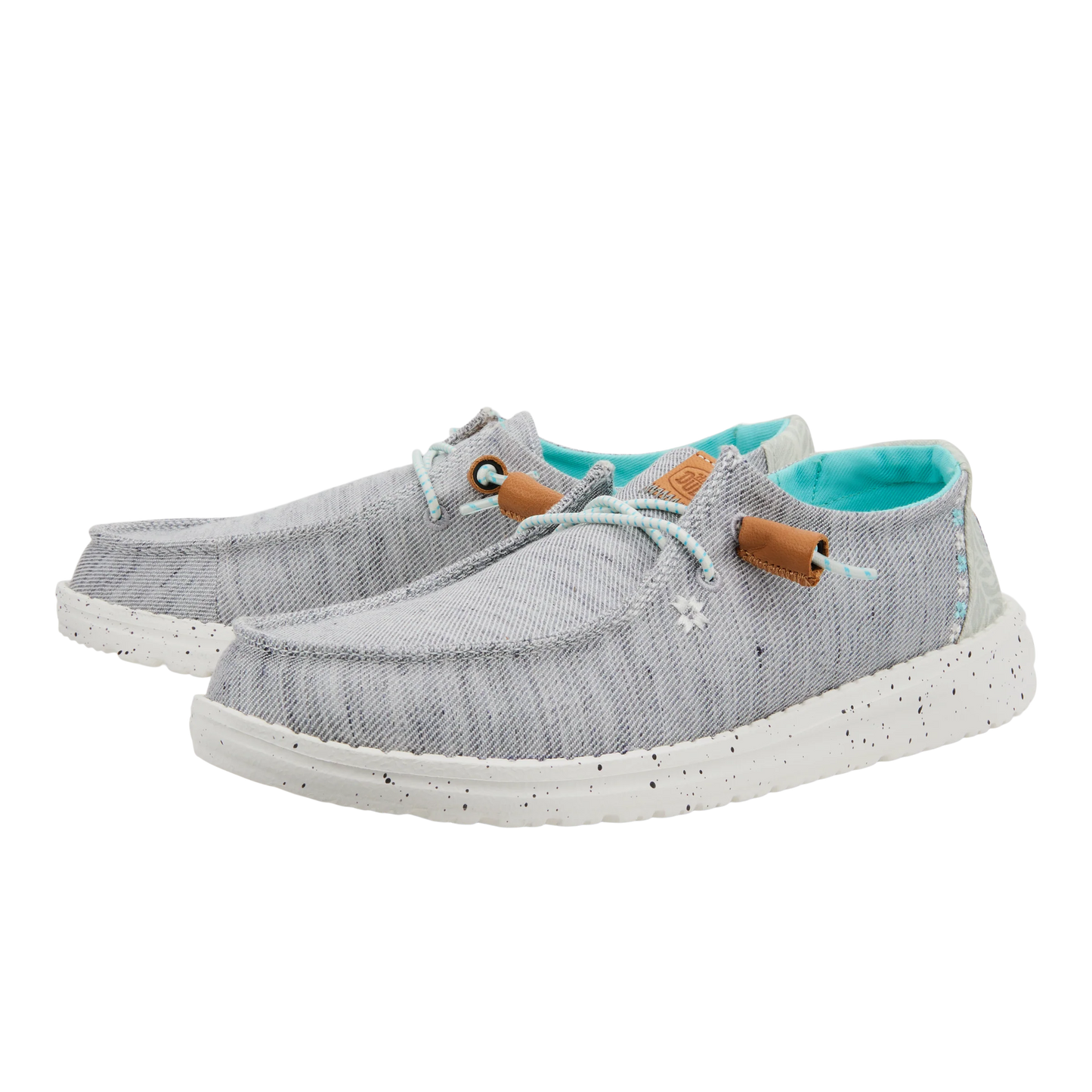 Hey Dude Wendy Heathered Slub Tropical - Grey