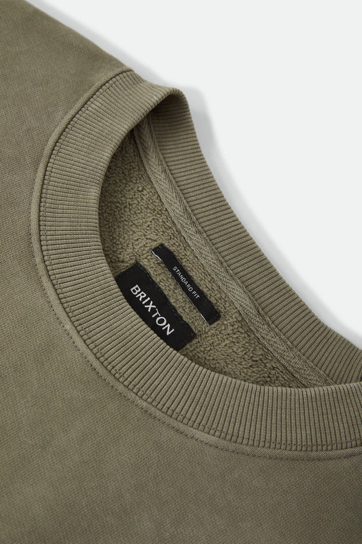 Brixton Baseline Crewneck - Olive Surplus Vintage Wash
