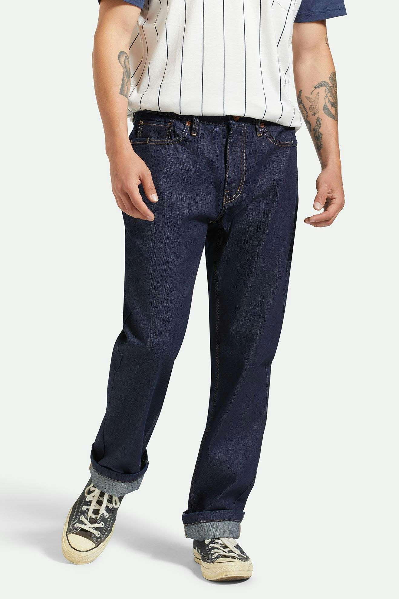 Brixton Builders 5 Pocket Pant - Rinse Denim