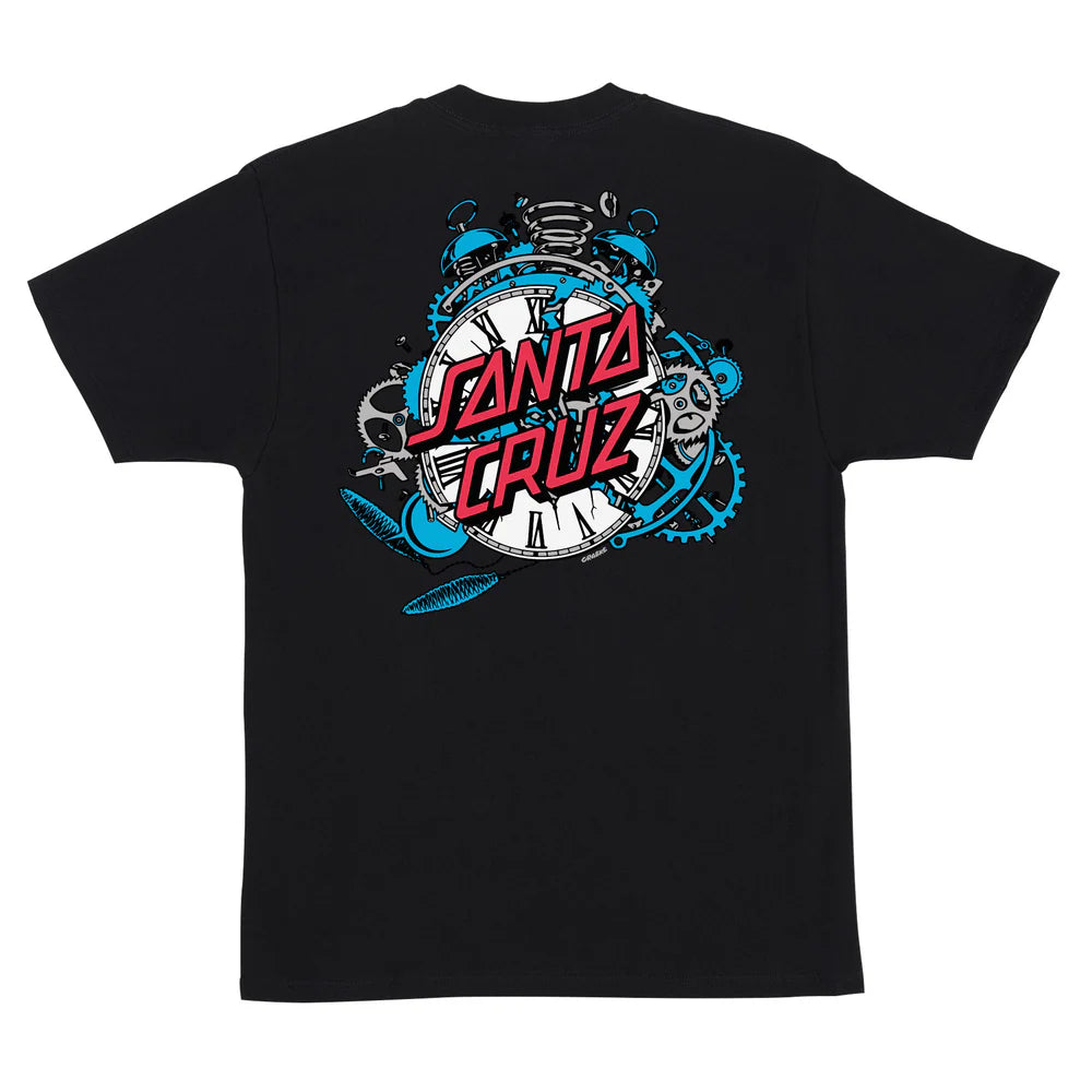 Santa Cruz Grabke Exploding Dot S/S Heavyweight Tee - Black