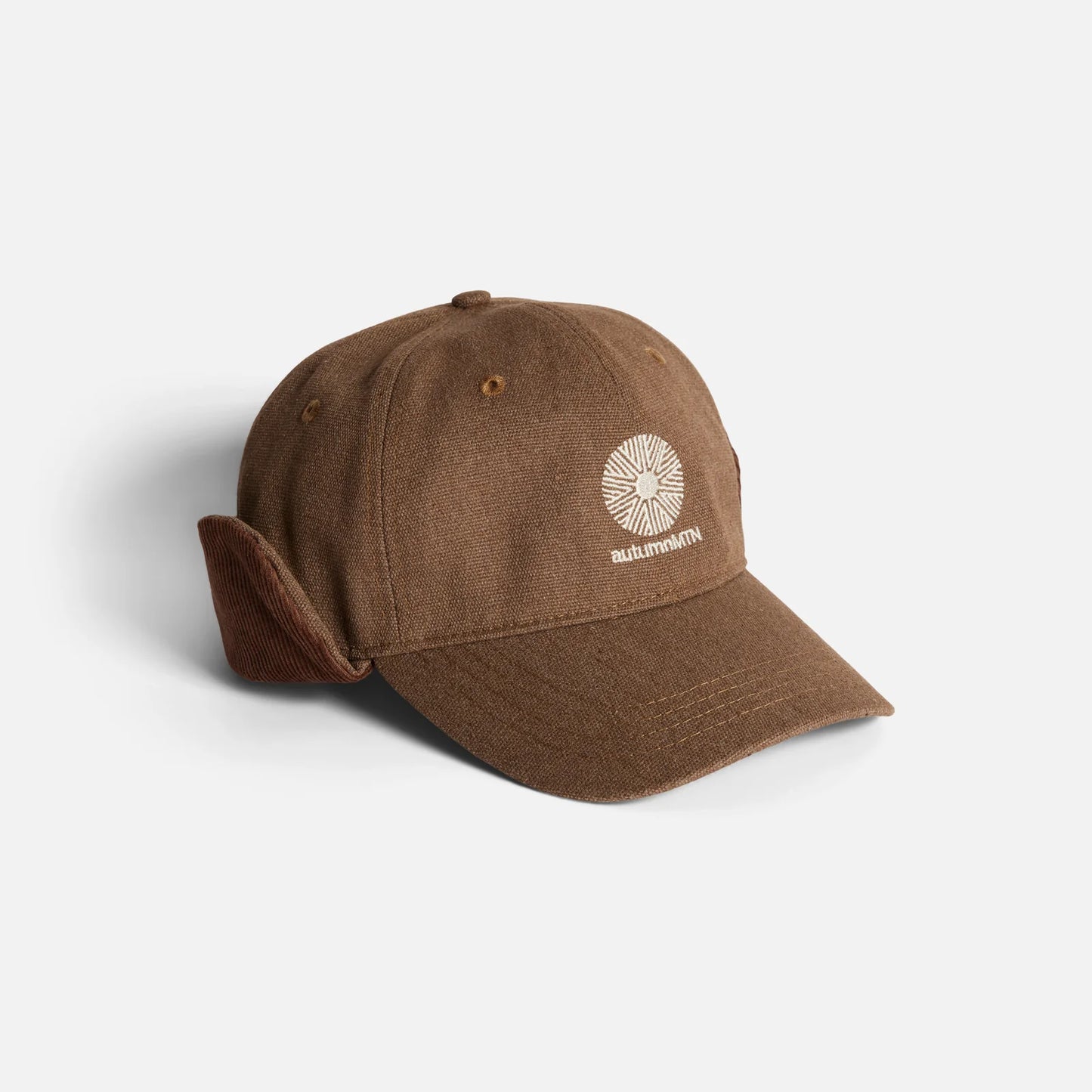 Autumn Washed Canvas Flap Cap Light Brown