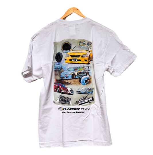 HUF x GReddy Parts S/S Tee - White