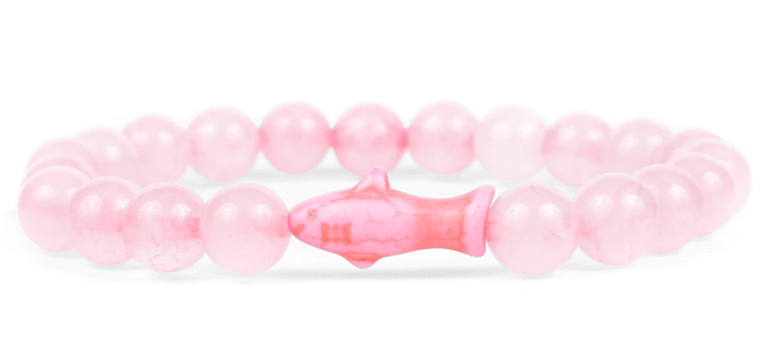 Fahlo Voyage Bracelet: Coral Reef Pink - Shark