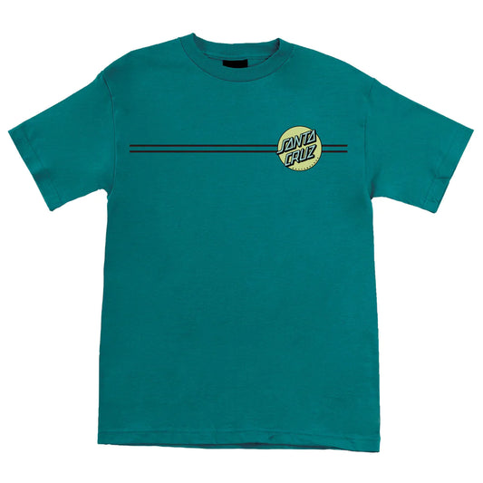 Santa Cruz Other Dot Tee - Teal w/ Lime