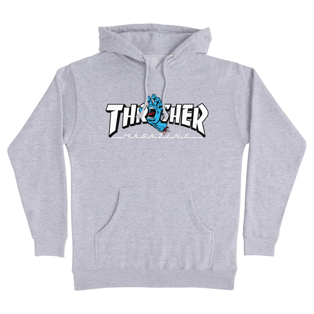 Grey thrasher deals hoodie