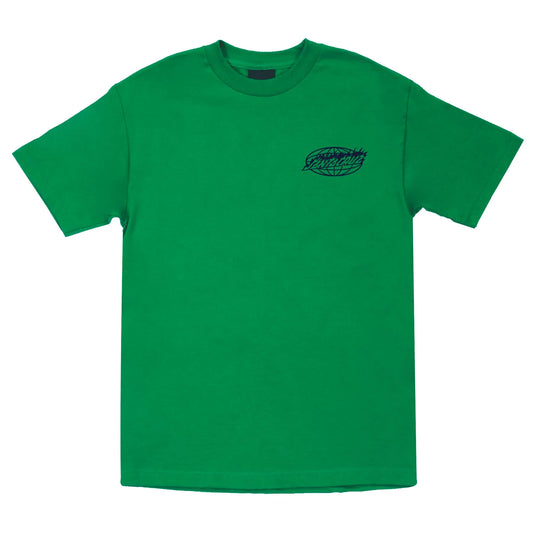 Santa Cruz Global Mono Flame Dot Tee - Kelly Green