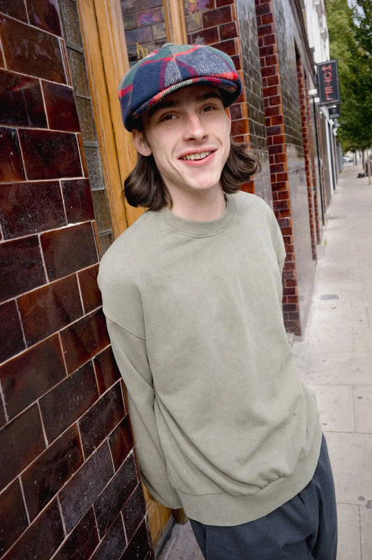 Brixton Baseline Crewneck - Olive Surplus Vintage Wash