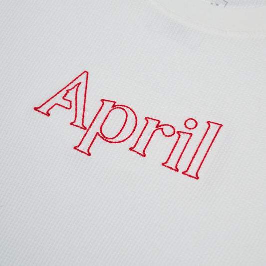 April Skateboarding Thermal L/S - White/Red