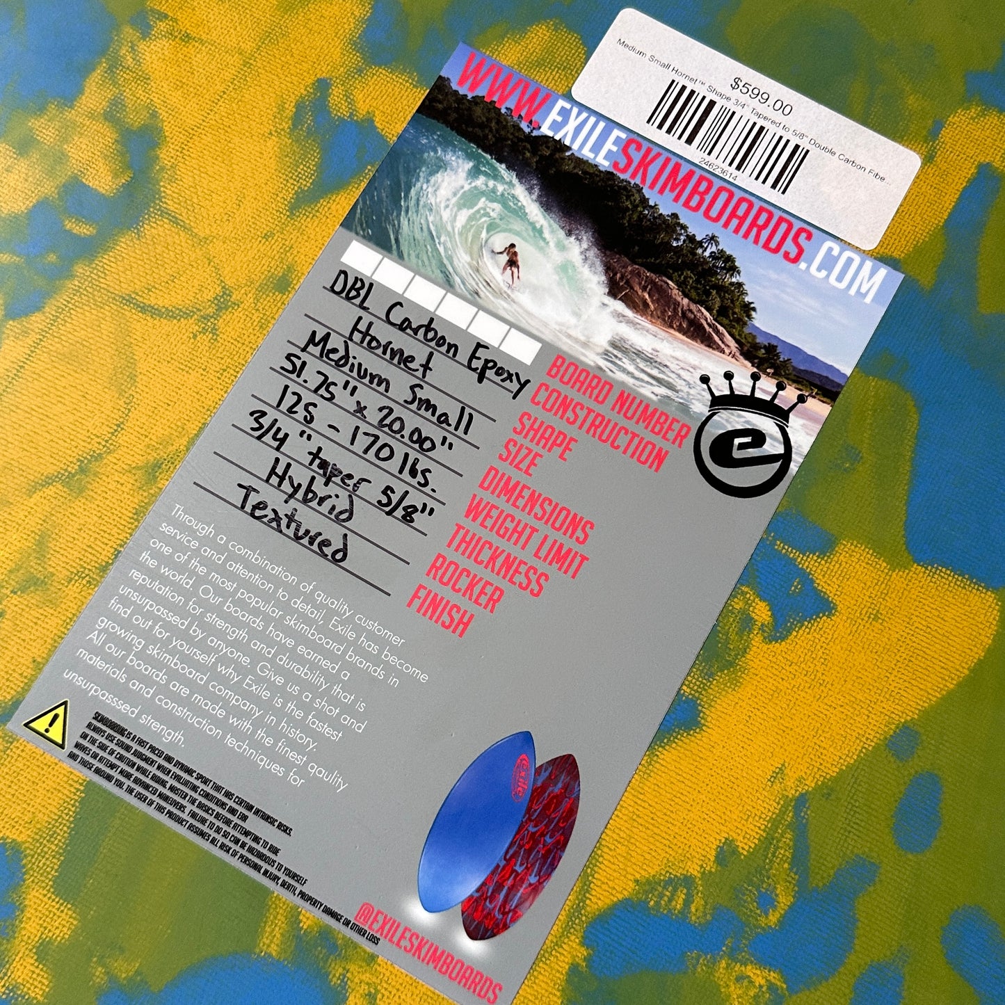 Exile Double Carbon Epoxy Hornet - Medium Small