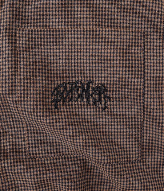 Former Vivian Check S/S Shirt - Brown