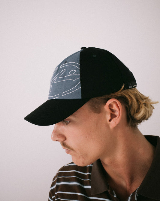 Rusty Kill Switch 6 Panel Cap - Black/Slate