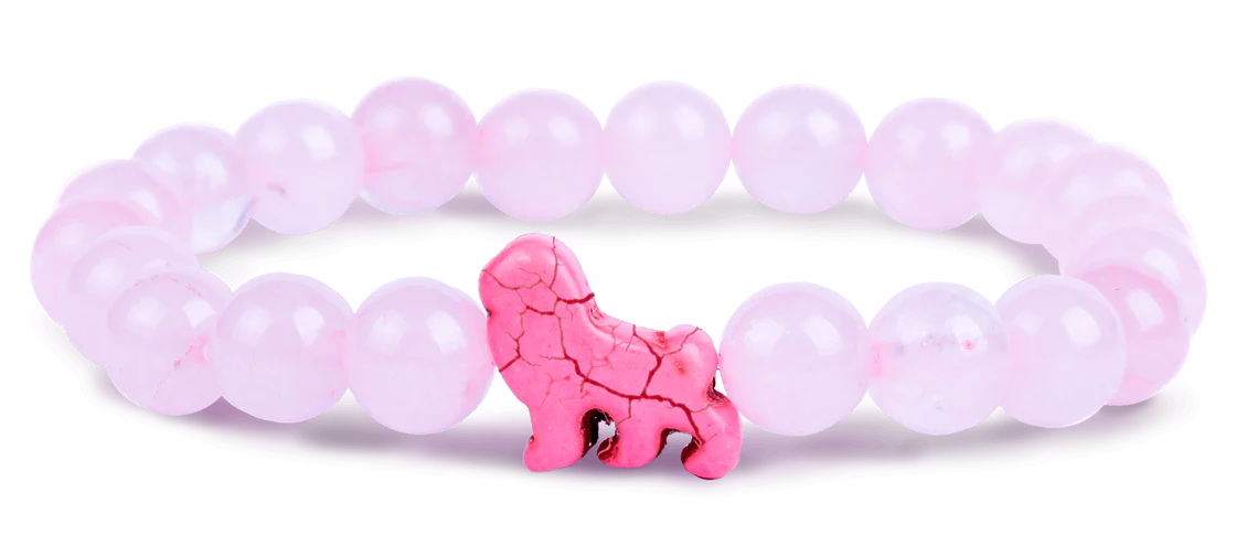 Fahlo Excursion Bracelet: Kenya Orchid Pink - Lion