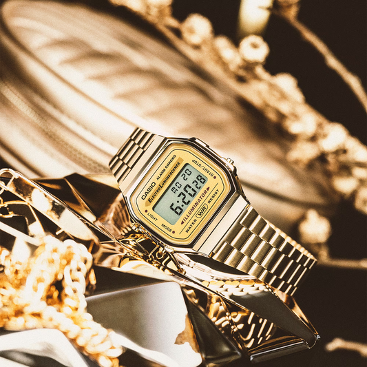 Casio A168WG-9VT Vintage Gold And Silver Metal Watch