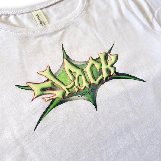 Shack Star Women's Baby Tee - White