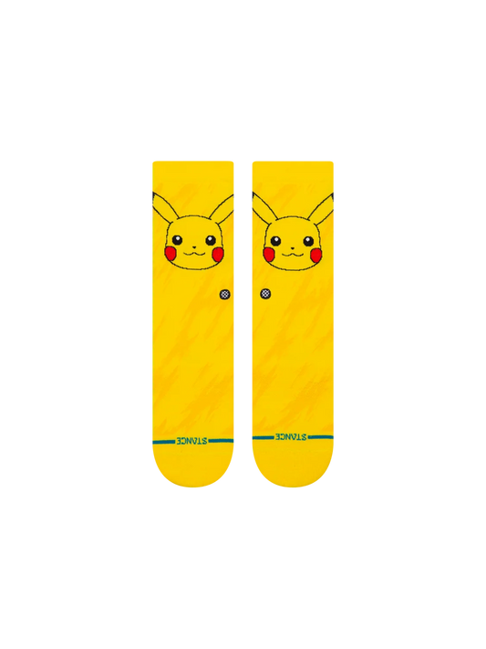 Stance Pikachu Bolt Kids Crew - Yellow