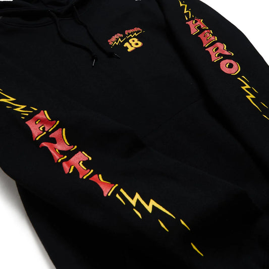 Antihero Superpower 18 Hoodie - Black / Yellow / Red