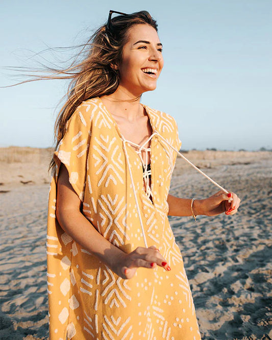 Sand Cloud Adobe Mudcloth Cover Up - Sunflower