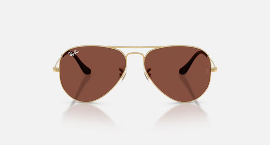 Ray-Ban Aviator Large Metal Arista Gold w/ Red Lens