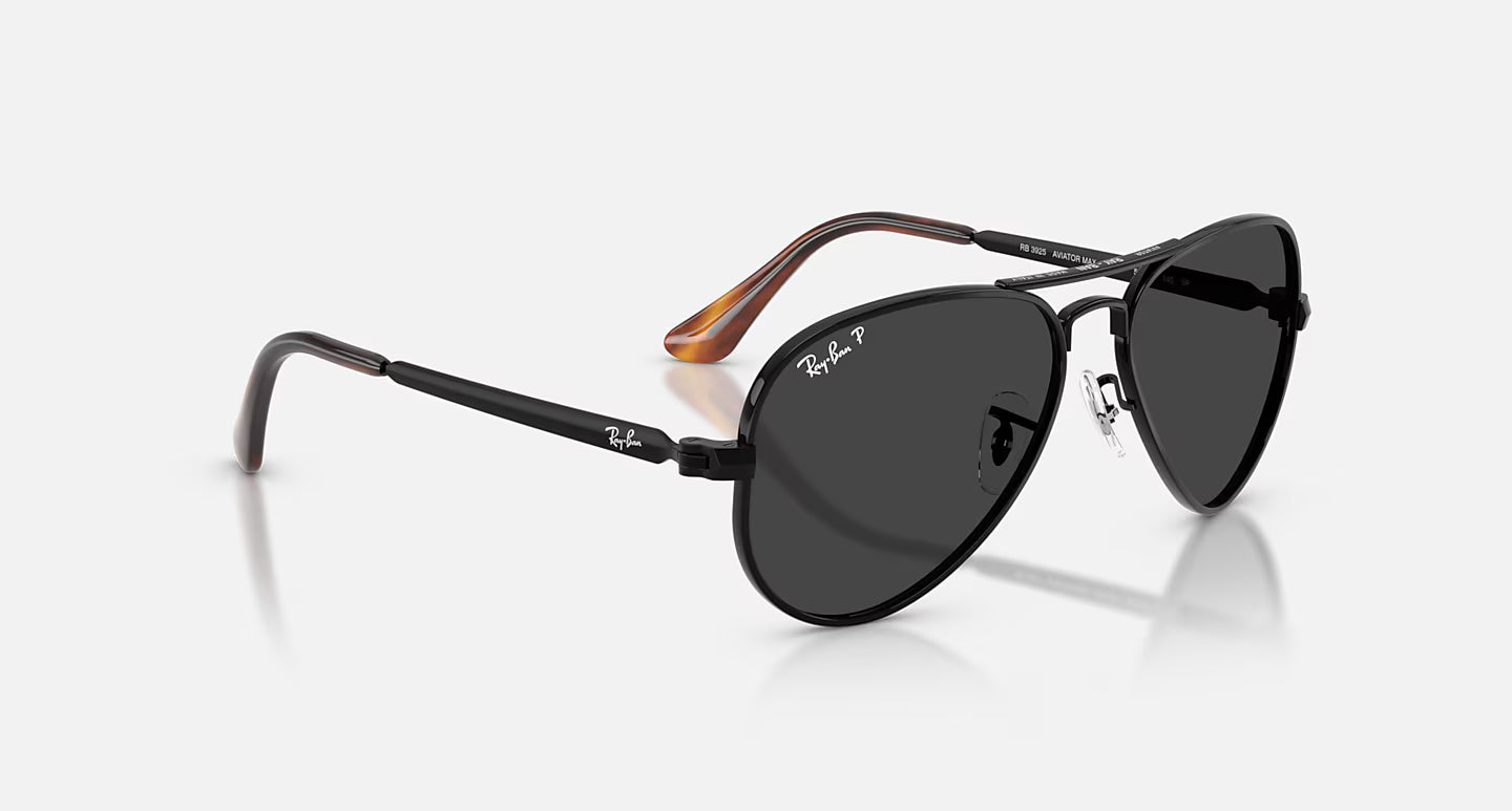 Aviator Max Polished Black w/ Black Polar Lens