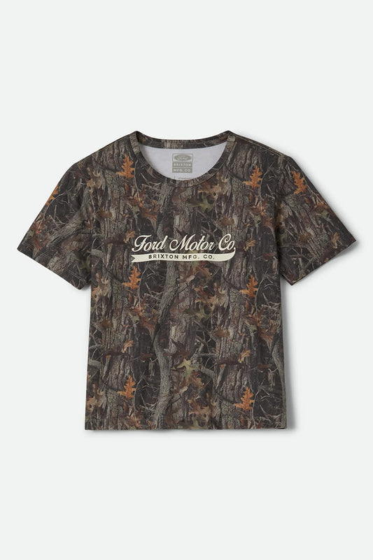 Brixton x Ford Tee - Boxwood Green