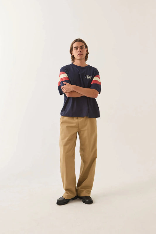 Brixton x Ford Built Tough Jersey - American Navy