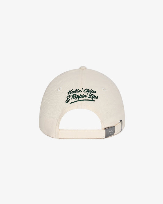 Malbon Golf and Bass Club Dad Hat - Ivory