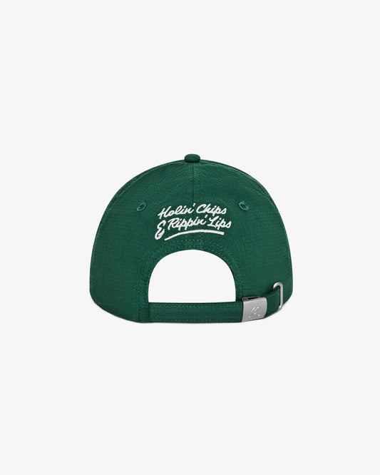 Malbon Golf and Bass Club Dad Hat - Forest Green