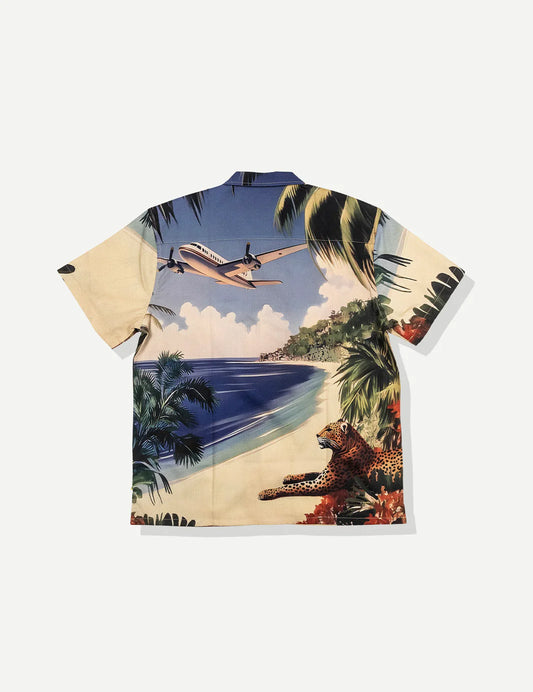 Duvin Beach Landing Leisure Stretch Button Up Shirt