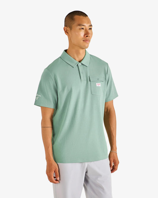 Malbon Jovis Benchmark Vintage Polo - Lily Pad