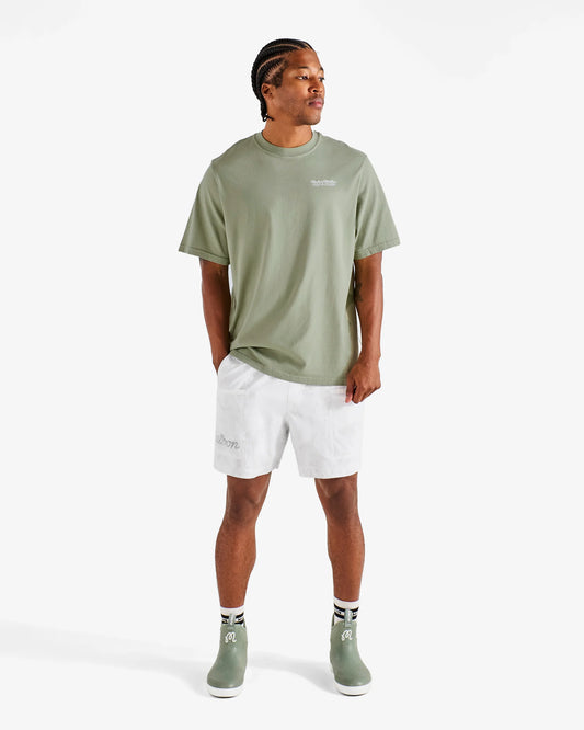 Malbon Golf and Tackle Bermuda Bahiar SS Short Sleeve Tee - Seagrass