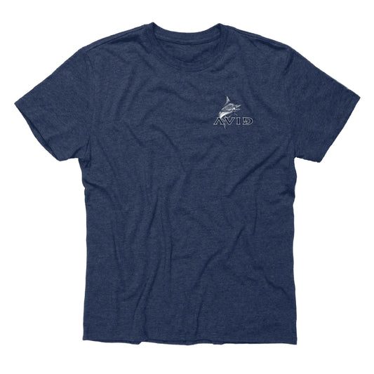 Blue Water Bullies Short Sleeve S/S Tee - Navy Heather