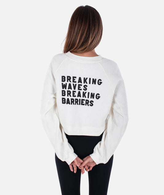 Breaking Barriers Crewneck - White