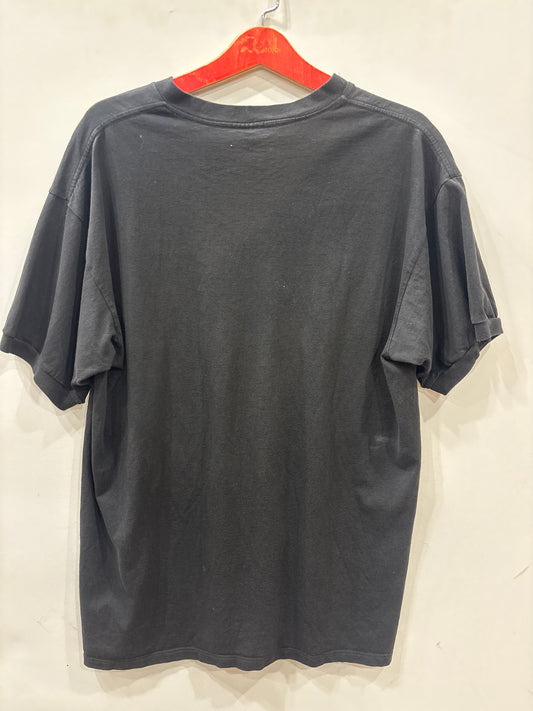 Vintage Bacardi Limon Surplice-Neck Tee (LARGE) - Black