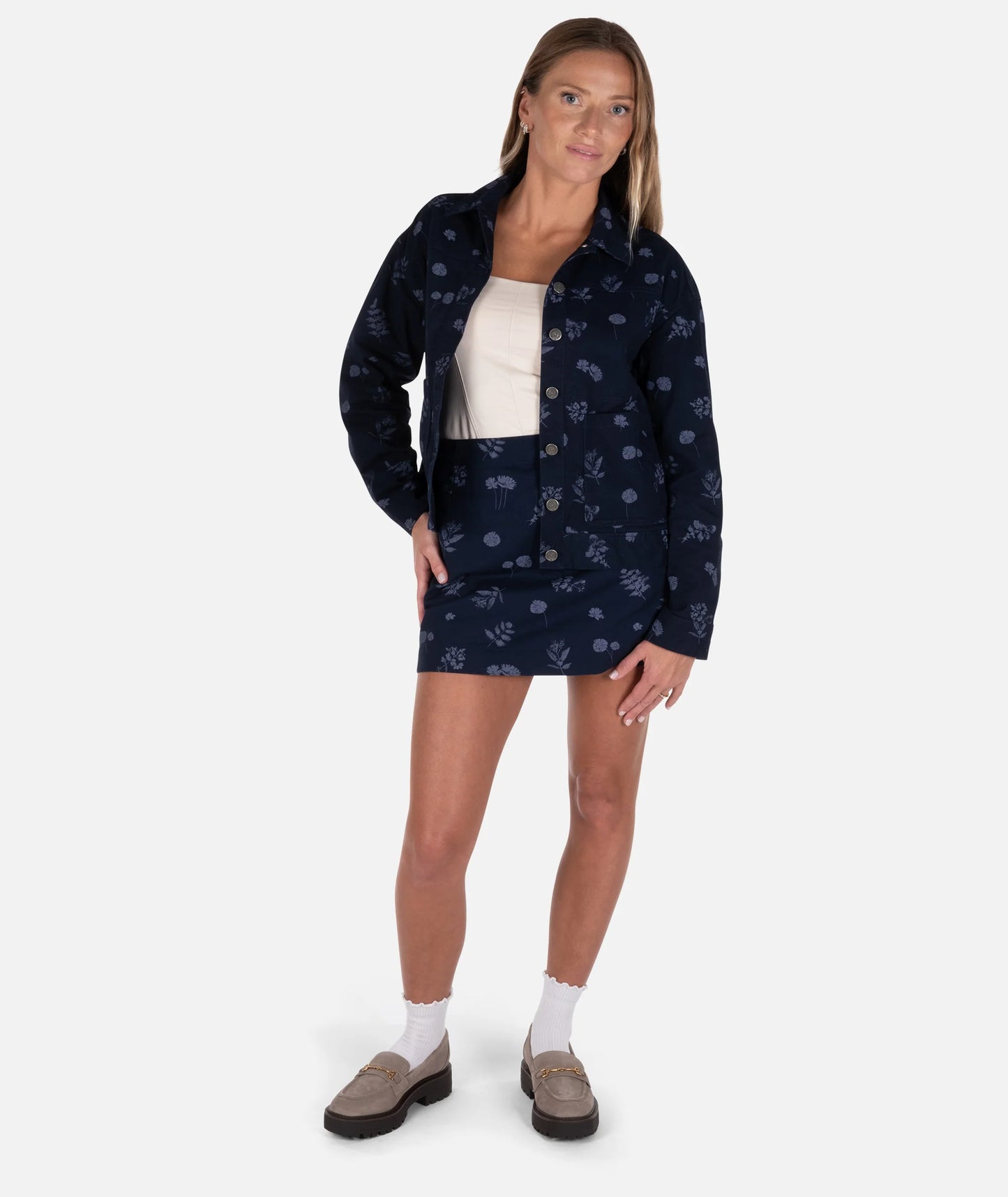 Callie Mini Skirt - Navy